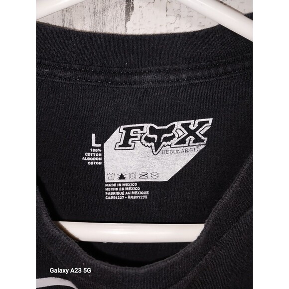 Fox Mens Large Black Tee Shirt - Picture 5 of 6